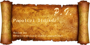 Papolczi Ildikó névjegykártya